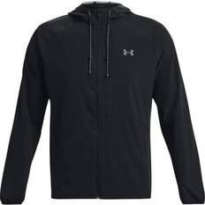 Elastano/Lycra/Spandex Chaquetas Under Armour Men's Stretch Woven Windbreaker - Black/Pitch Gray