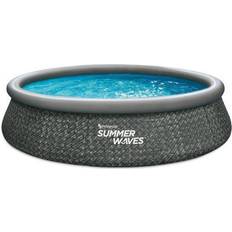 Aufblasbare Pools Summer Waves Pool Set Dark Herringbone 3,96m x 84 cm