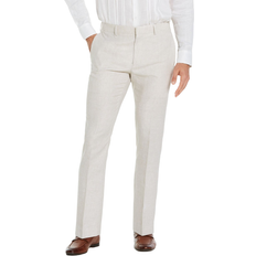 Linen Pants - Men Cubavera Delave Linen Flat Front Pant - Natural Linen