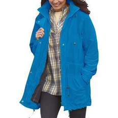 Woman Within Outerwear Woman Within Fleece-Lined Taslon Anorak Plus Size - Bright Cobalt