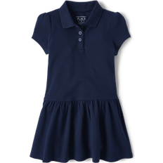 The Children's Place Toddler Girl's Uniform Pique Polo Dress - Tidal (2043081-IV)