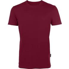 HRM Men's Luxury Roundneck T-shirt - Bordeaux/Burgundy