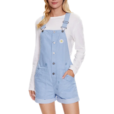Vans Jumpsuits & Overalls Vans Oversized Floral Denim Wash Short All - Light Stonewash