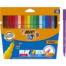 Tusjer Bic Visa Colouring Pens 18-pack