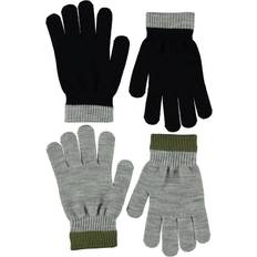 Molo Drenge Tilbehør Molo Vanter Kello 2-pak Grey Melange