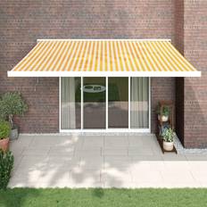 Aluminum Window Awnings vidaXL foldemarkise 4,5x3 m stof