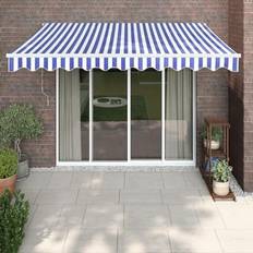 White Patio Awnings vidaXL Retractable Awning Canopy