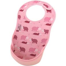 Poliestere Bavagli per cibo Bibetta Bavaglino in neoprene UltraBib Hippo rosa pink