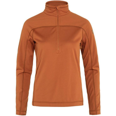 Fjällräven Top Fjällräven Abisko Lite Fleece Half Zip Sweater - Brown