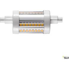 R7s 78mm SLV QT DE12 R7S 78mm, LED Leuchtmittel transparent 9W 3000K CRI90 330°