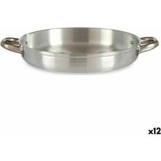 Kinvara Silver Aluminium Frying Pan Set 12 Units 29 x 5 x 38 cm