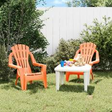 Oranje Tuinstoelen vidaXL Kindertuinstoelen 2 St Hout-Look 37 x 34 x 44 cm