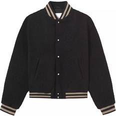 Les Deux Men's Johan Pile Varsity Jacket - Black
