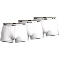 HUGO BOSS Underwear HUGO BOSS Men's Power Tipped Logo Waistband Trunks 3-pack - White