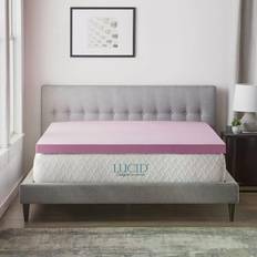 Lucid Comfort Collection 3 Inch Lavender and Aloe Queen Polyether Matress 149.86x200.66cm