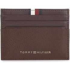 Tommy Hilfiger Signature Premium Leather Credit Card - Coffee Bean