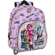 Monster High SAFT MONSTERHIG "BESTBOO"MochilaInfantilDisño nicoyLicenciaOficialAdaptableaCarritoPortamochila -MochilaBolsillolateralportabotellasconHombrerasergoómicasyacolchada -MochilaBolsillofrontaldegranformat