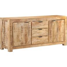 Madie vidaXL 175x40x75 Rough Mango Wood Sideboard