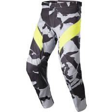 Yellow Motorcycle Trousers Alpinestars Racer Tactical Pants Gray/Camo/Yellow Fluorescent Motocross Pants