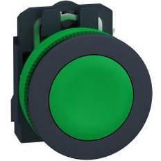 Grøn Skylleknapper Schneider Electric Trykknap flush komplet