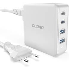 2xusb c oplader Dudao A100 USB-C lader 100W GaN 2xUSB-C/2xUSB-A