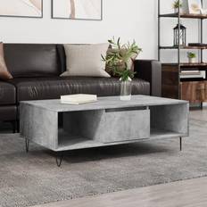 vidaXL 104x60x35 konstrueret træ betongrå Sofabord