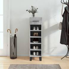 Concrete Shoe Racks vidaXL Cabinet Concrete Grey 30 x 35 x 105 cm Shoe Rack