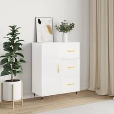 vidaXL Skänk vit högglans Sideboard