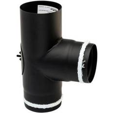Renselem skorsten KIERULFF MB Sorte røgr. 100mm T-stykke