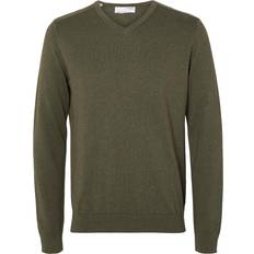 Selected Homme Slhberg LS Knit Vneck Noos Herr Tröjor