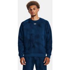 Under Armour Rival Fleece Printed Crew Sweatshirt Blue Regular Man