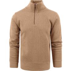 Gant Sacker Rib Half Zip - Beige