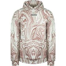 Nicce logo pullover long sleeve mens white pink ash hoodie 211 02 02 0338