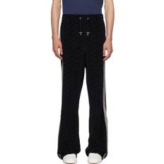 Balmain Byxor Balmain Velourjoggers Med Monogram Byxor -
