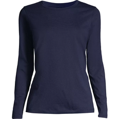 Clothing Women's Supima Long Sleeve T-shirts - Bright Blue