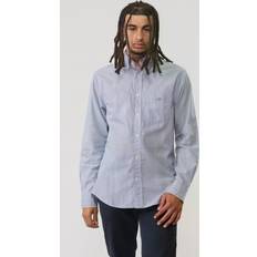 Gant blå Gant Herre Regular fit poplin skjorte med bankerstriber Blå