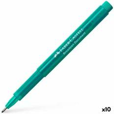 Faber-Castell Fineliners Faber-Castell Tuschpennor Broadpen Document Turkos 10 antal