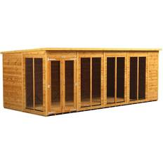 Power Wood Garden Storage Units power 18 8ft Pent Summerhouse wilko Garden