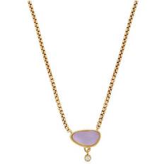 Skagen Smycken Skagen Halsband Sea Glass Guld/Lila SKJ1709710