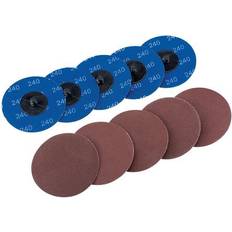 Draper 75619 Ten 75mm 240 Grit Aluminium Oxide Sanding Discs