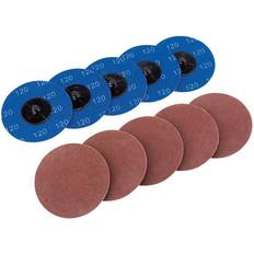 Draper 75617 Ten 75mm 120 Grit Aluminium Oxide Sanding Discs