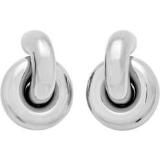 Edblad Redondo Polished Double Hoop Earrings - Steel