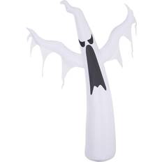 Homcom Inflatable Halloween Scary Ghost Outdoor Decoration with LED Lights, none