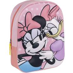 Minnie Mouse Schulrucksack Mit Reißverschluss 25 x 31 x 10 cm Kinderrucksack mit 3D-Elementen Gepolsterter Schultergurt Original Produkt in Spanien Designed