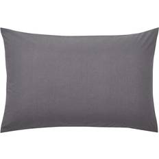 Black Pillow Cases Helena Springfield Plain Dye CHARCOAL/74CMX48CM Pillow Case Black