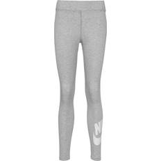 Nike Cotton Tights Nike Sportswear Classics Women's High Waisted Graphic Leggings - Dark Grey Heather/White