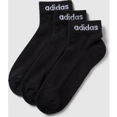 Recycled Materials Socks adidas Performance Linear Ankle Socks Cushioned Pairs Black/White, Black/White, S, Men