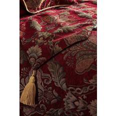 Paoletti Shiraz Traditional Damask Blankets Red