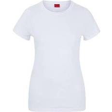 HUGO BOSS Dam Överdelar HUGO BOSS Slim-Fit T-Shirt In Cotton - Vit