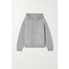 Bottega Veneta Lässiger Hoodie Aus Kaschmirmischgewebe Hellgrau